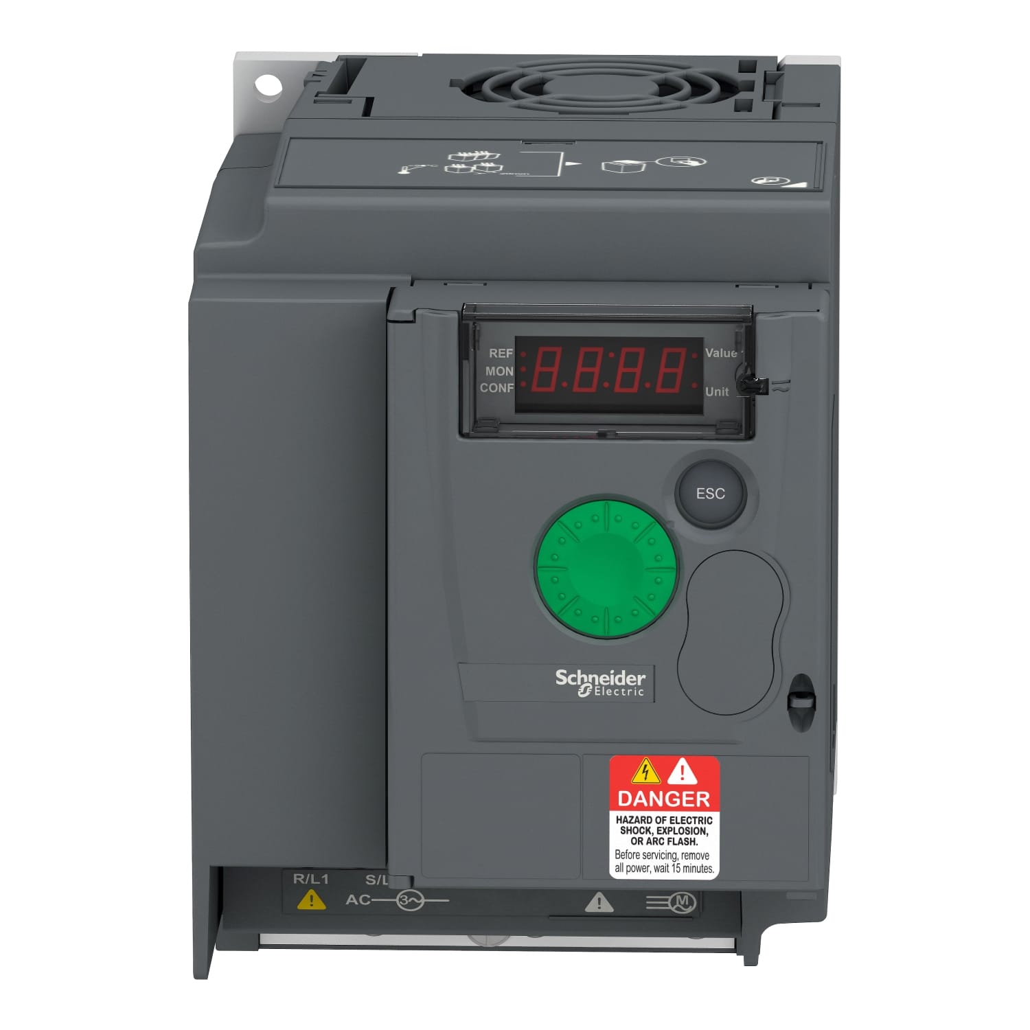 Variable Speed Drive, Easy Altivar 310, heavy duty, 1.5kW, 2hp, 380 to 460V, without EMC - Image 2