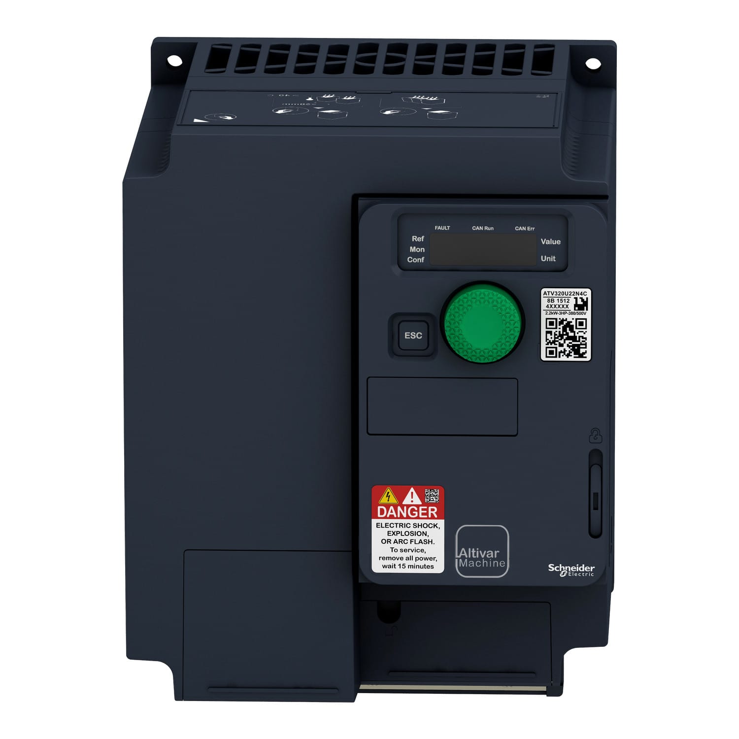 Variable Speed Drive, ATV320, 4 kW, 380…500 V, 3 Phases, compact - Image 2